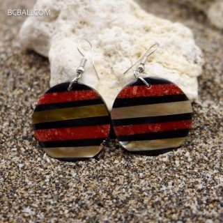 Hot Sale Shell Earrings Premium Handmade from Bali